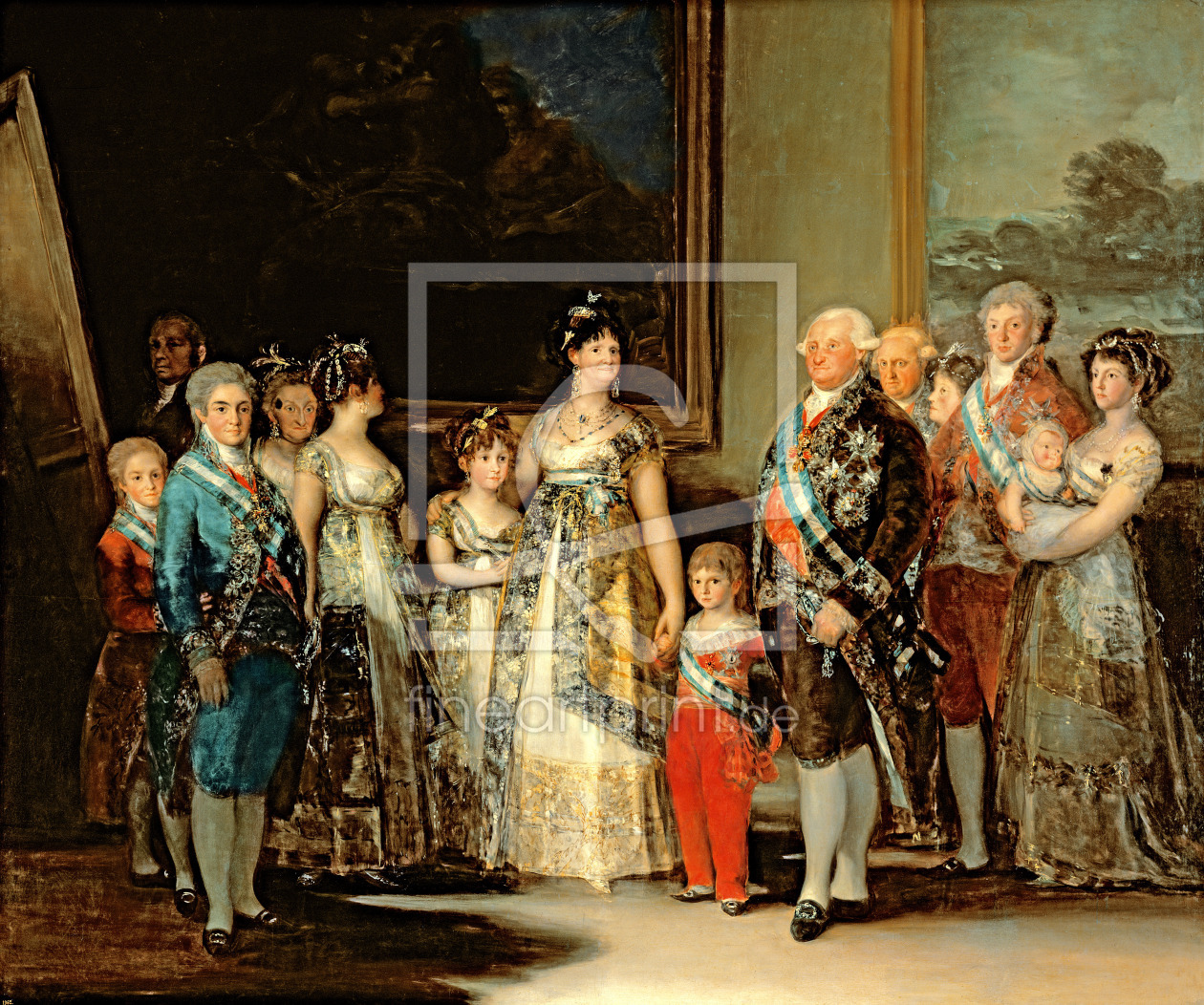 Bild-Nr.: 31000559 The King and Queen of Spain, Charles IV and Maria Luisa, with their family, 1800 erstellt von Goya, Francisco de