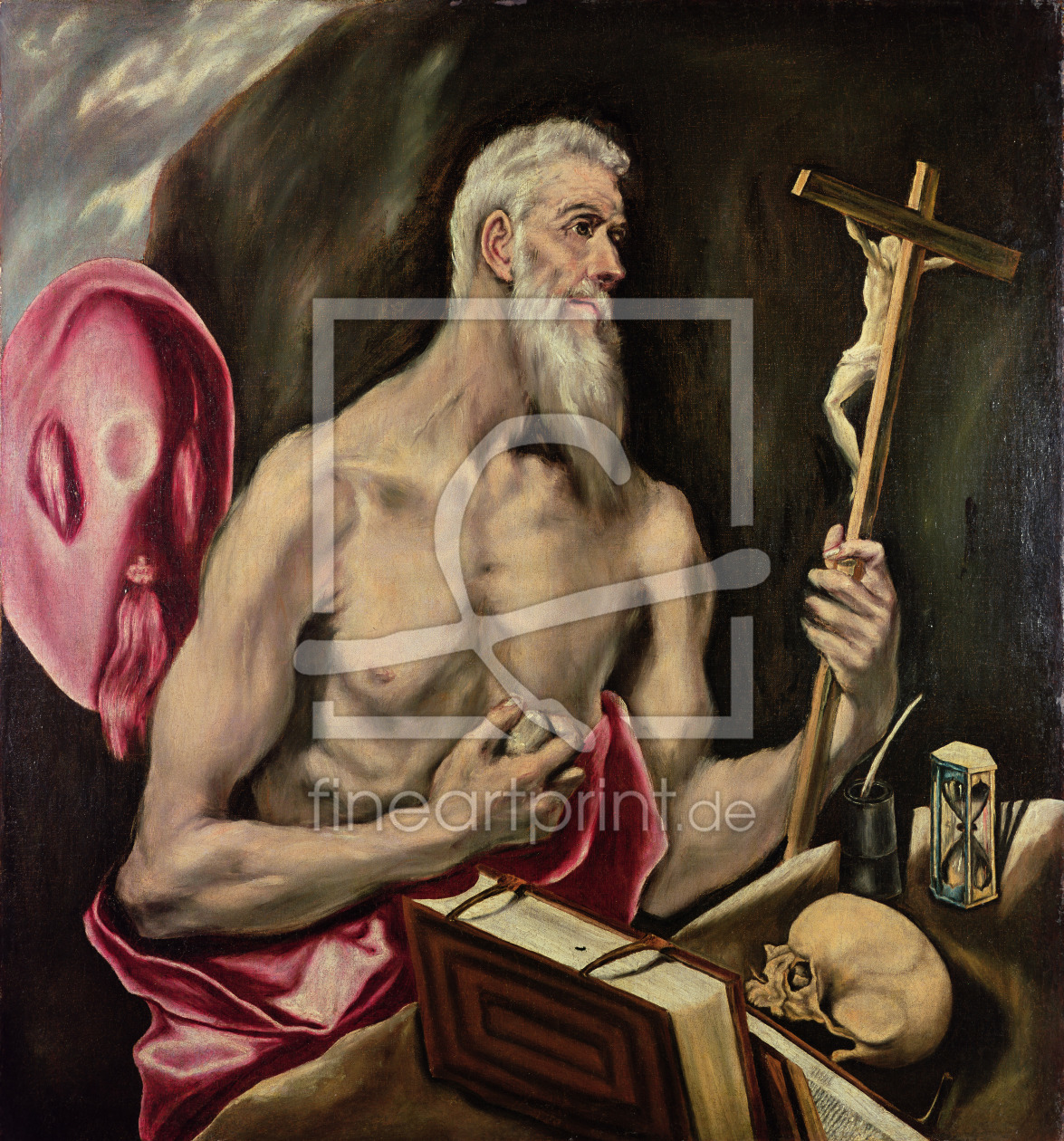 Bild-Nr.: 31000580 St. Jerome erstellt von Greco, El (Domenikos Theotokopoulos)