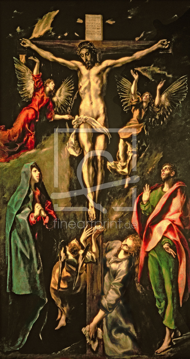 Bild-Nr.: 31000591 The Crucifixion, c.1584-1600 erstellt von Greco, El (Domenikos Theotokopoulos)