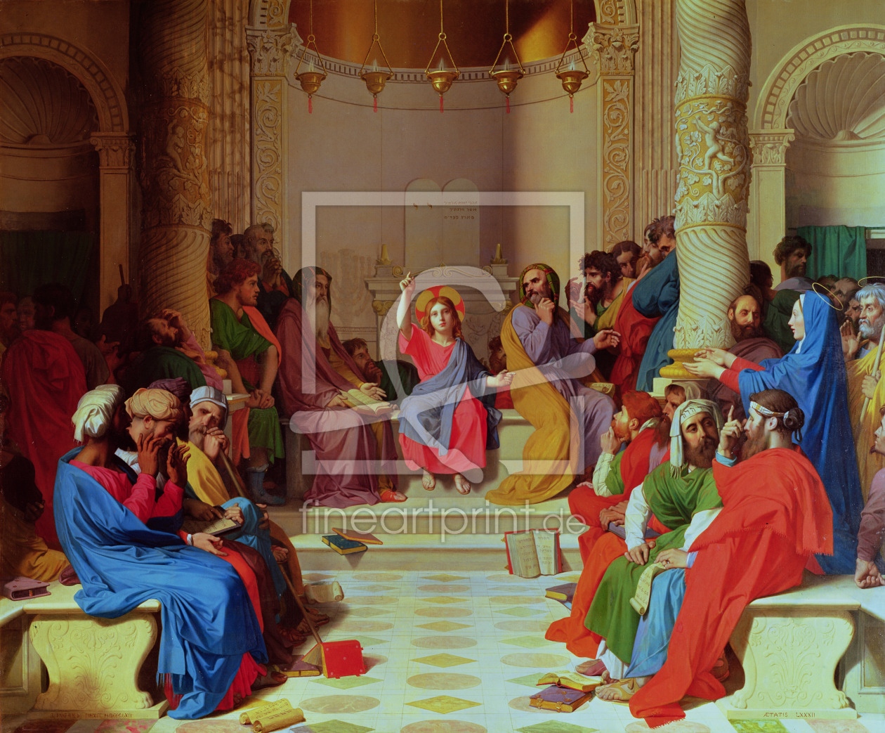 Bild-Nr.: 31000685 Jesus Among the Doctors, 1862 erstellt von Ingres, Jean-Auguste-Dominique