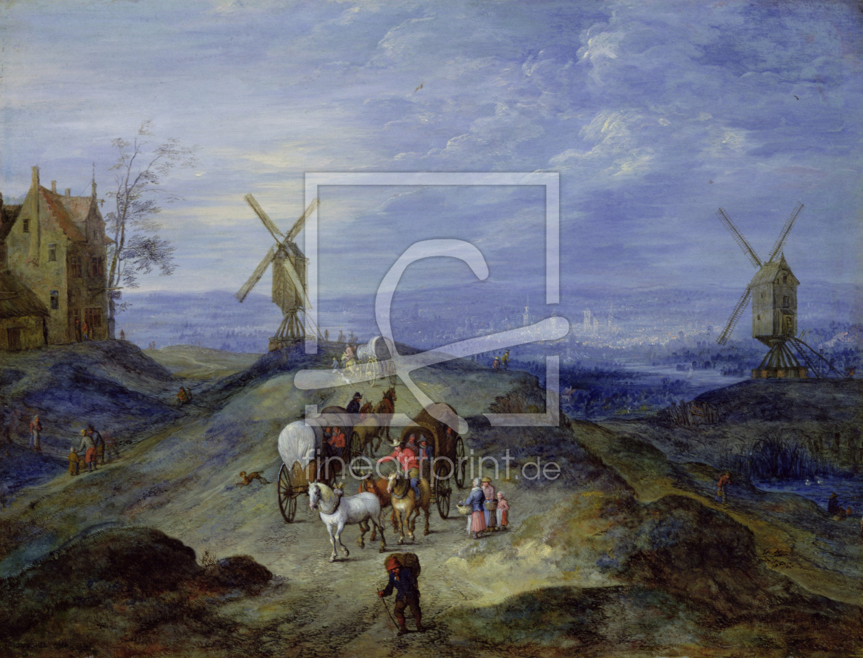 Bild-Nr.: 31000696 Landscape with Two Windmills, 1612 erstellt von Jan Brueghel the older