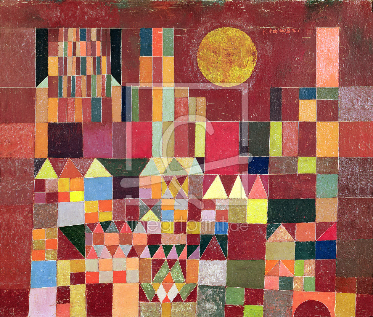 Bild-Nr.: 31000711 Castle and Sun, 1928 erstellt von Klee, Paul