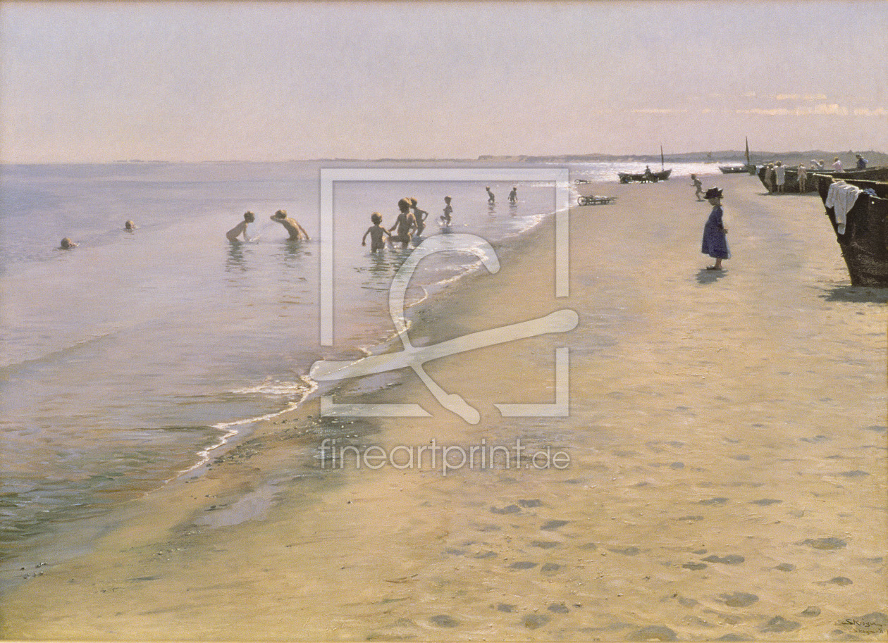 Bild-Nr.: 31000735 Summer Day at the South Beach of Skagen, 1884 erstellt von Kroyer, Peter Severin