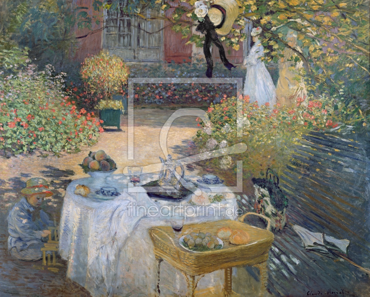 Bild-Nr.: 31000875 The Luncheon: Monet's garden at Argenteuil, c.1873 erstellt von Monet, Claude