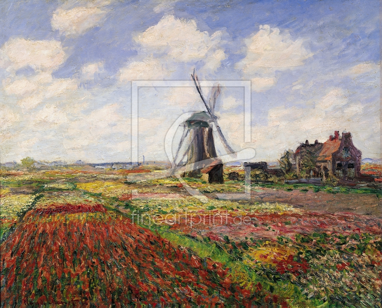 Bild-Nr.: 31000876 Tulip Fields with the Rijnsburg Windmill, 1886 erstellt von Monet, Claude