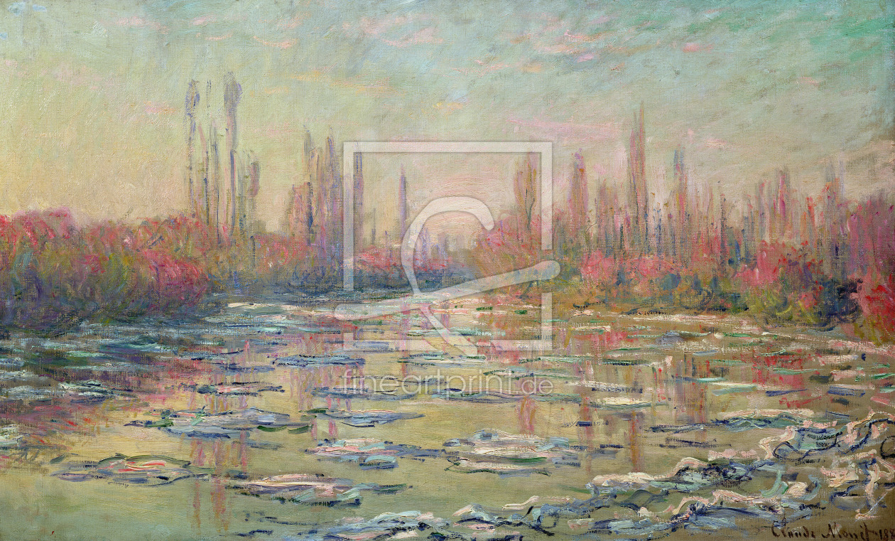 Bild-Nr.: 31000902 The Thaw on the Seine, near Vetheuil, 1880 erstellt von Monet, Claude