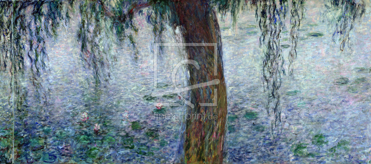 Bild-Nr.: 31000920 Waterlilies: Morning with Weeping Willows, detail of the right section, 1915-26 erstellt von Monet, Claude
