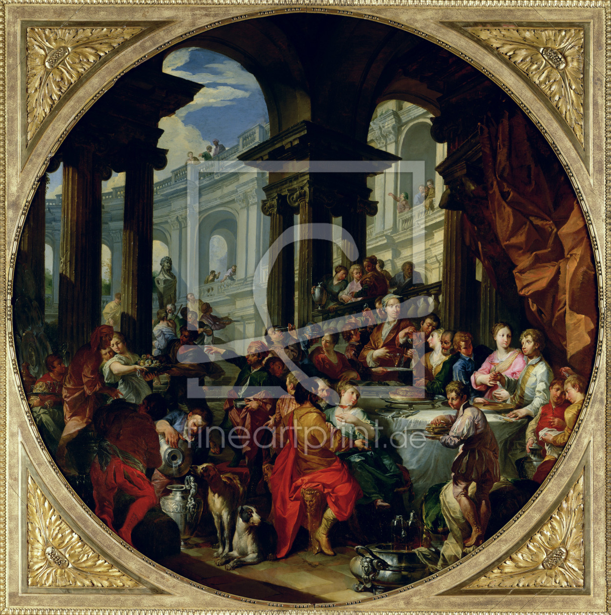 Bild-Nr.: 31000934 Feast under an Ionic Portico, c.1720-25 erstellt von Pannini, Giovanni Paolo