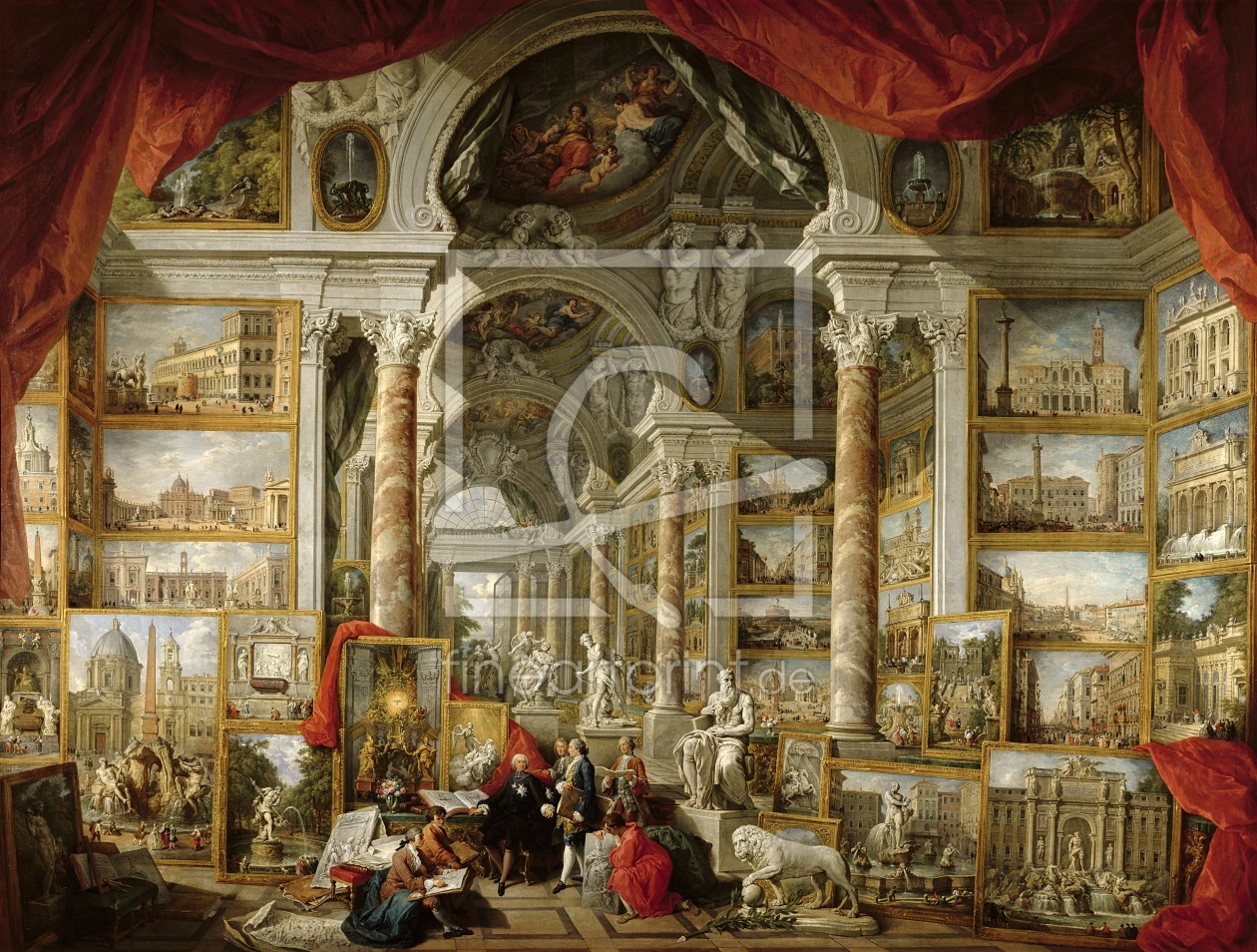 Bild-Nr.: 31000944 Gallery with Views of Modern Rome, 1759 erstellt von Pannini, Giovanni Paolo