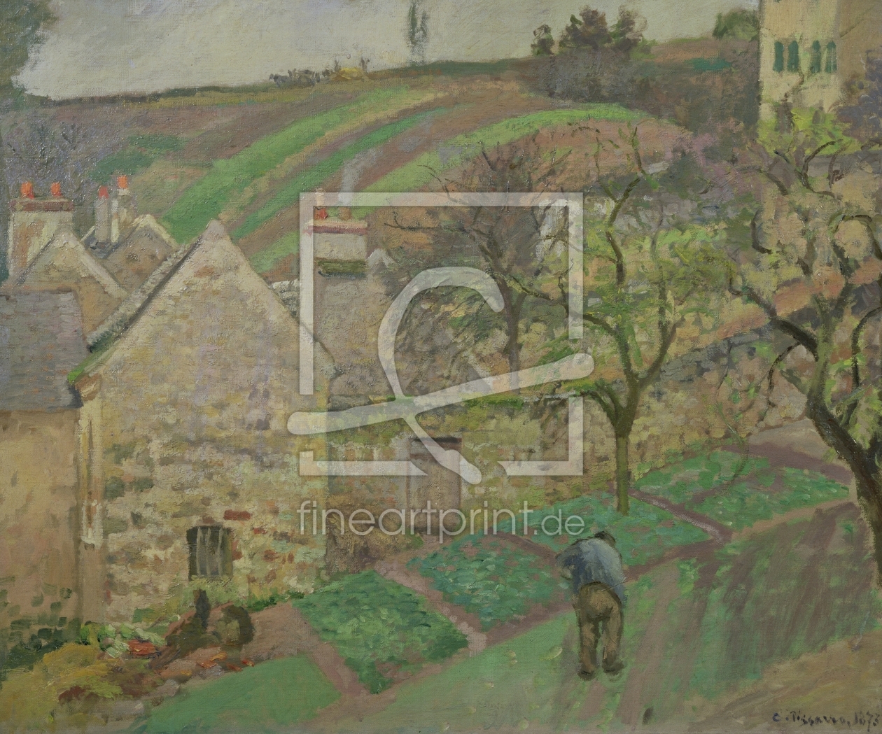 Bild-Nr.: 31000957 Hillside of the Hermitage, Pontoise, 1873 erstellt von Pissarro, Camille