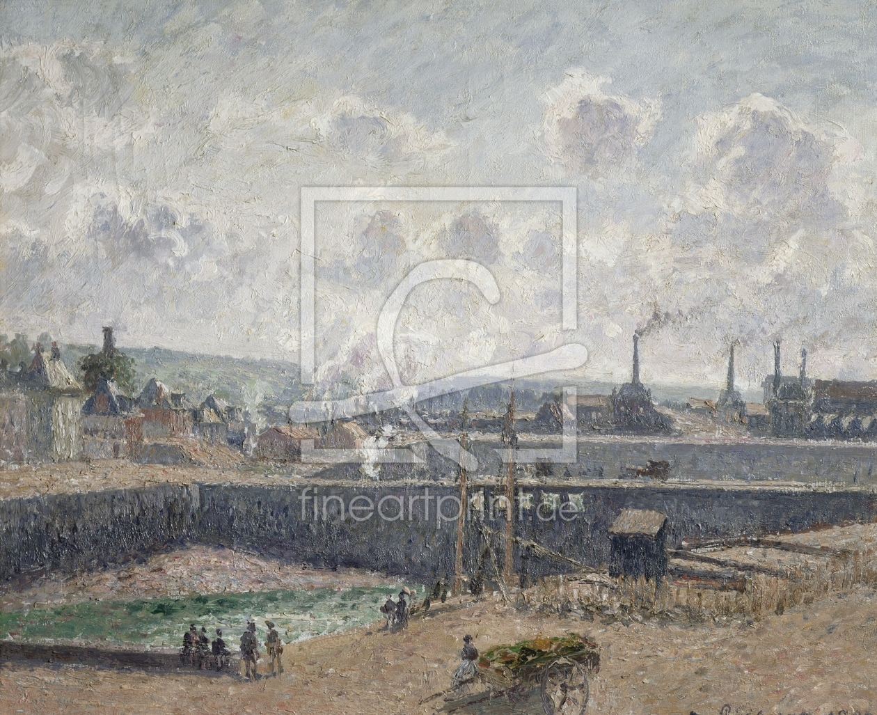 Bild-Nr.: 31000972 Low Tide at Duquesne Docks, Dieppe, 1902 erstellt von Pissarro, Camille