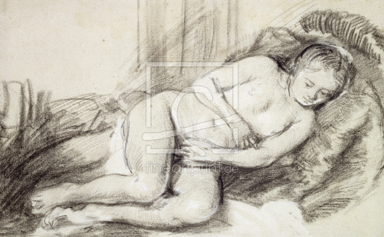 Bild-Nr.: 31001035 Reclining Female Nude erstellt von Rembrandt Harmenszoon van Rijn