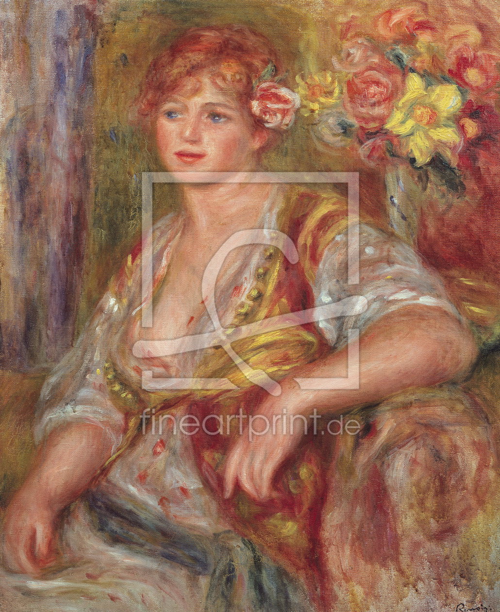 Bild-Nr.: 31001110 Blonde Woman with a Rose, c.1915 erstellt von Renoir, Pierre-Auguste