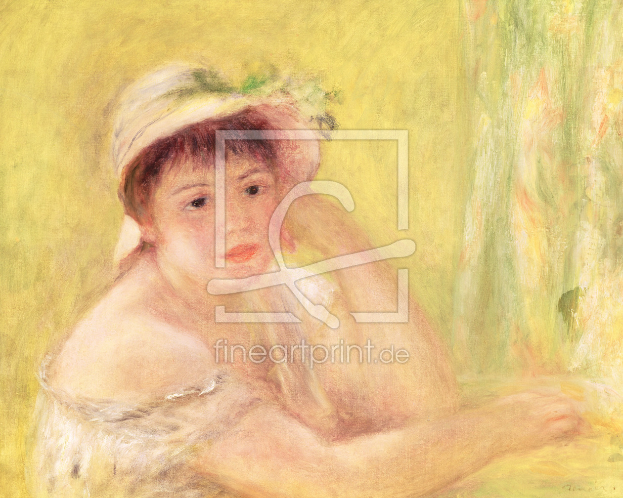 Bild-Nr.: 31001128 Woman in a Straw Hat, 1879 erstellt von Renoir, Pierre-Auguste