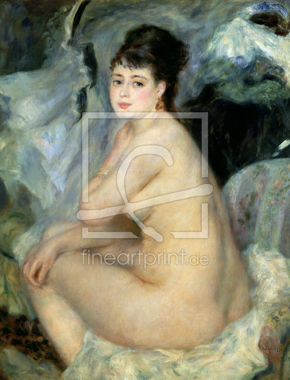 Bild-Nr.: 31001139 Nude, or Nude Seated on a Sofa, 1876 erstellt von Renoir, Pierre-Auguste