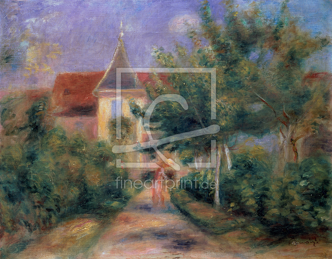 Bild-Nr.: 31001148 Renoir's house at Essoyes, 1906 , erstellt von Renoir, Pierre-Auguste