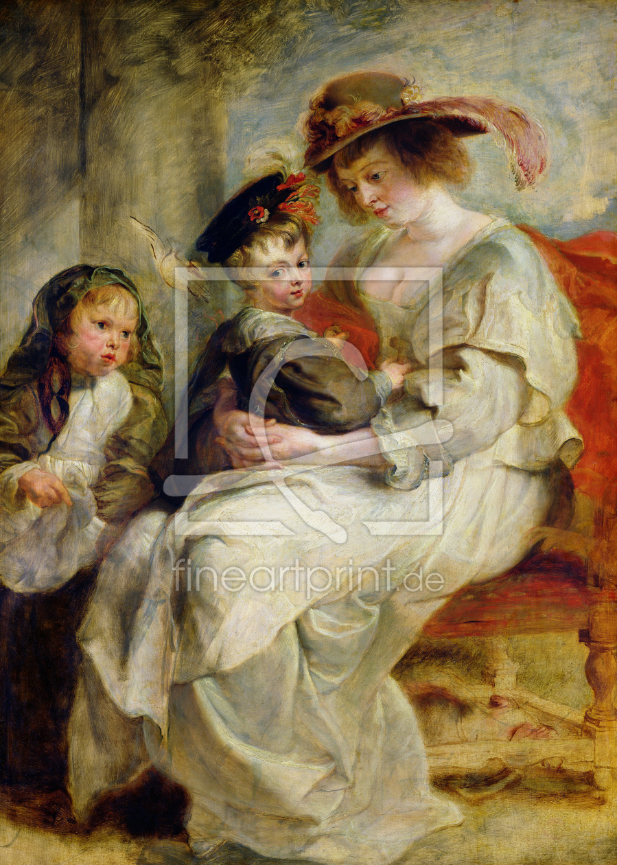 Bild-Nr.: 31001183 Helene Fourment with Two of her Children, Claire-Jeanne and Francois, c.1636-37 erstellt von Rubens, Peter Paul