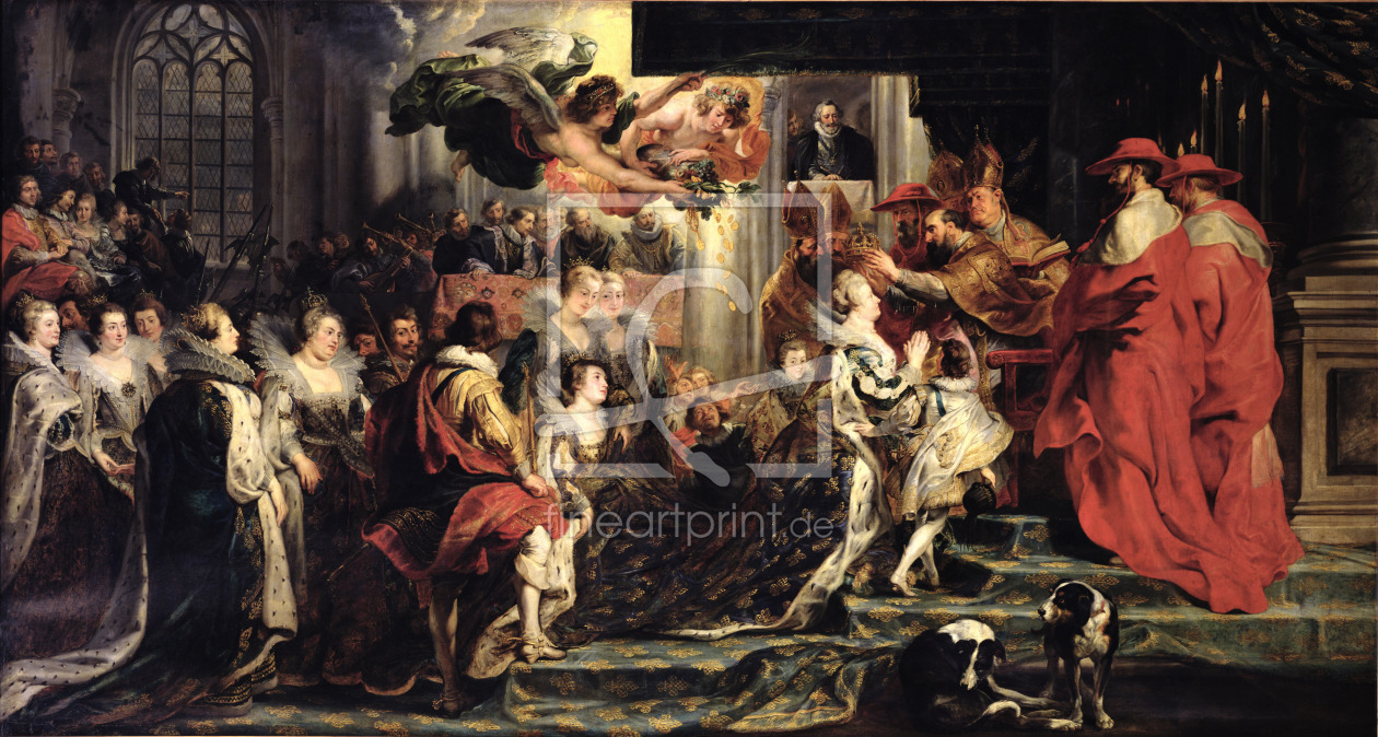 Bild-Nr.: 31001218 The Coronation of Marie de Medici at St. Denis, 13th May 1610, 1621-25 erstellt von Rubens, Peter Paul