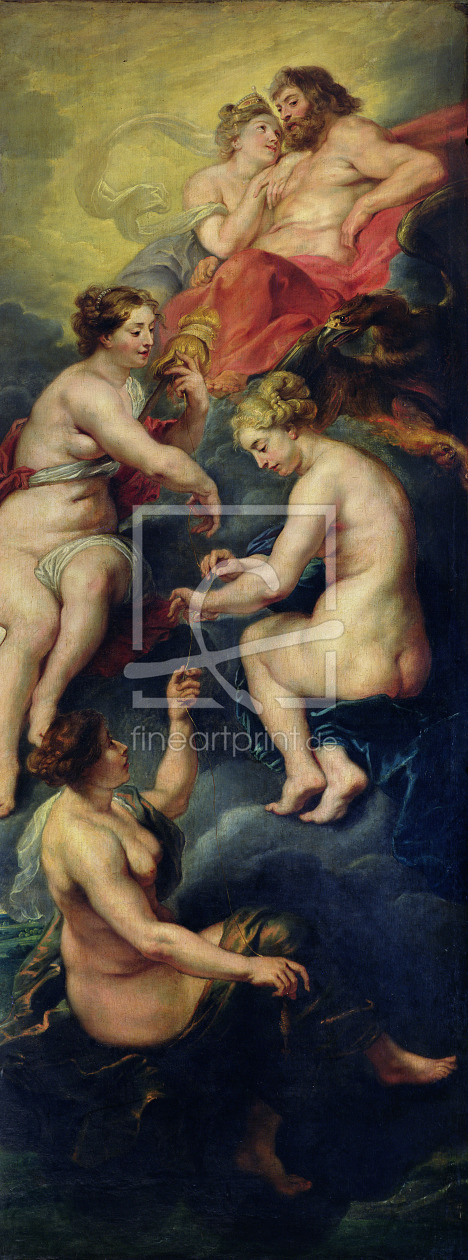 Bild-Nr.: 31001237 The Medici Cycle: The Three Fates Foretelling the Future of Marie de Medici 1621 erstellt von Rubens, Peter Paul