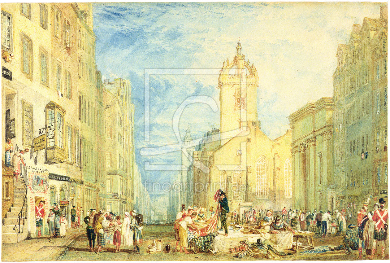 Bild-Nr.: 31001257 High Street, Edinburgh, c.1818 erstellt von Turner, Joseph Mallord William