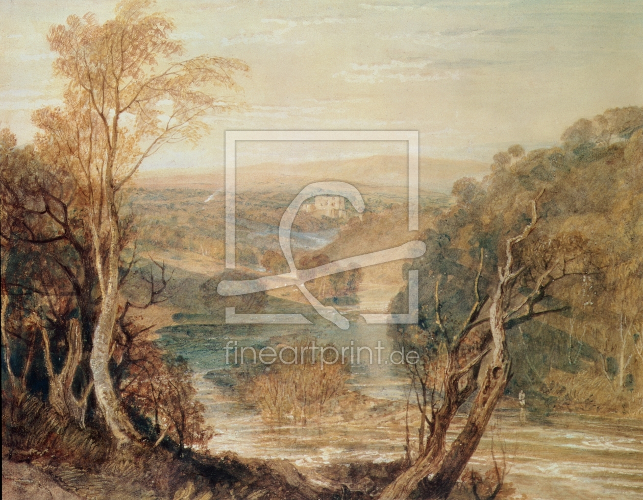 Bild-Nr.: 31001272 The River Wharfe with a distant view of Barden Tower erstellt von Turner, Joseph Mallord William