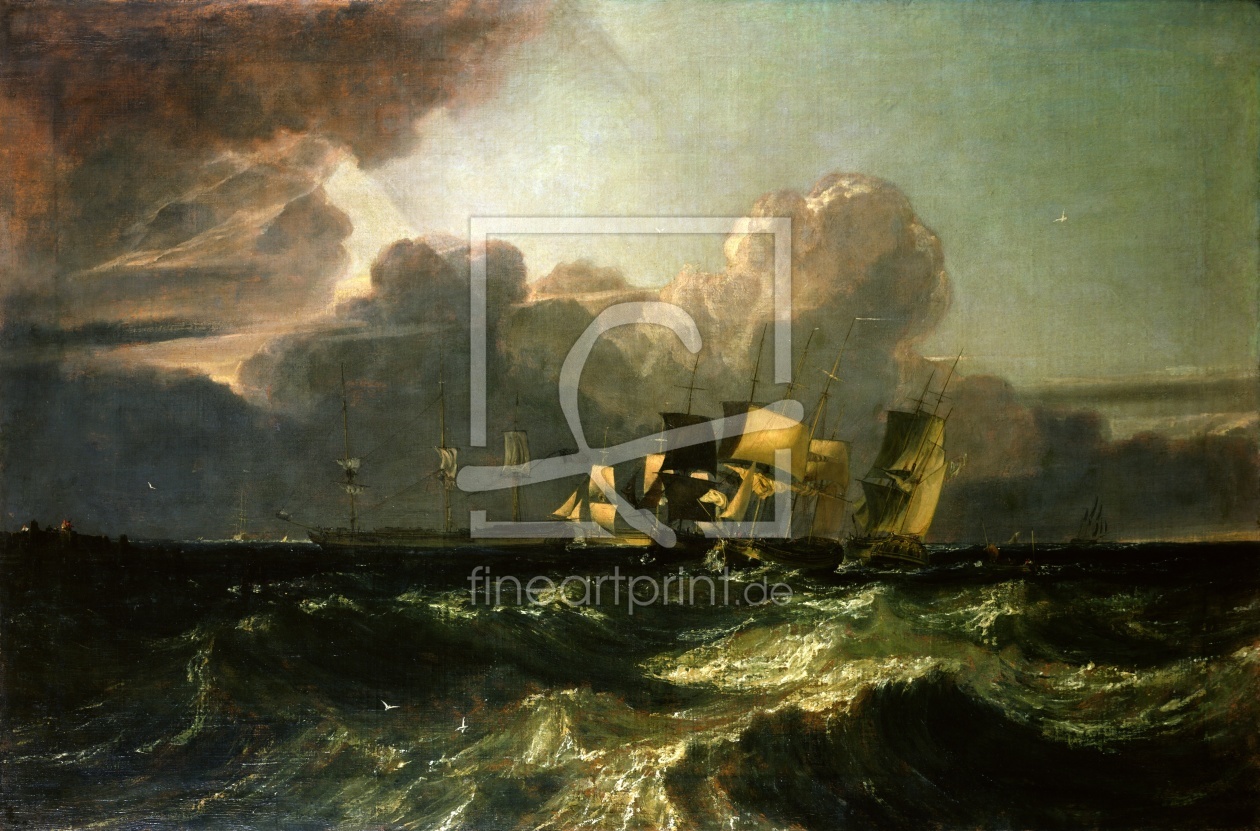 Bild-Nr.: 31001289 Ships Bearing up for Anchorage , 1802 erstellt von Turner, Joseph Mallord William