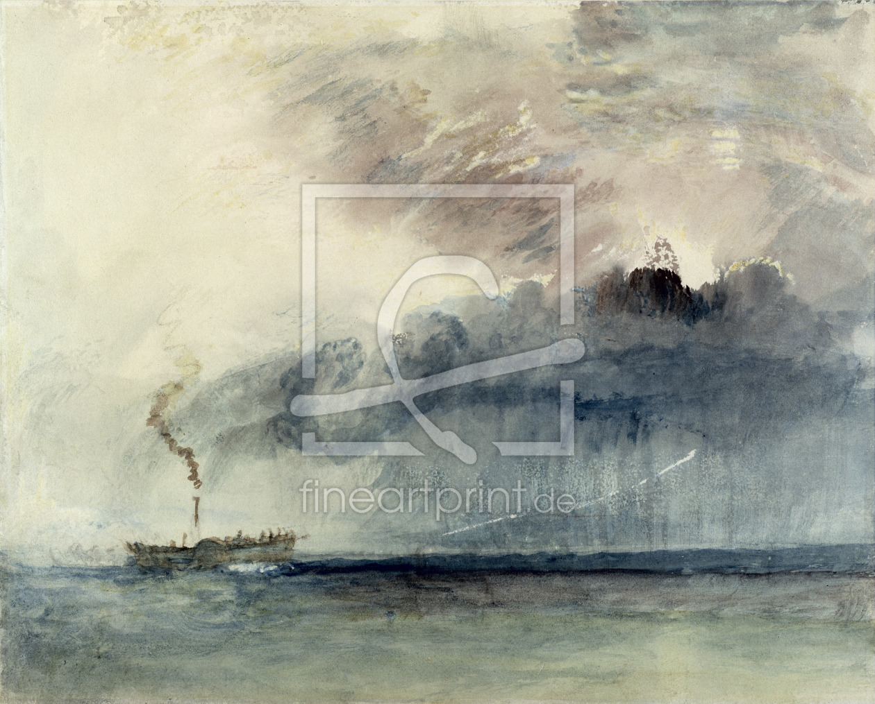 Bild-Nr.: 31001291 Steamboat in a Storm, c.1841 erstellt von Turner, Joseph Mallord William