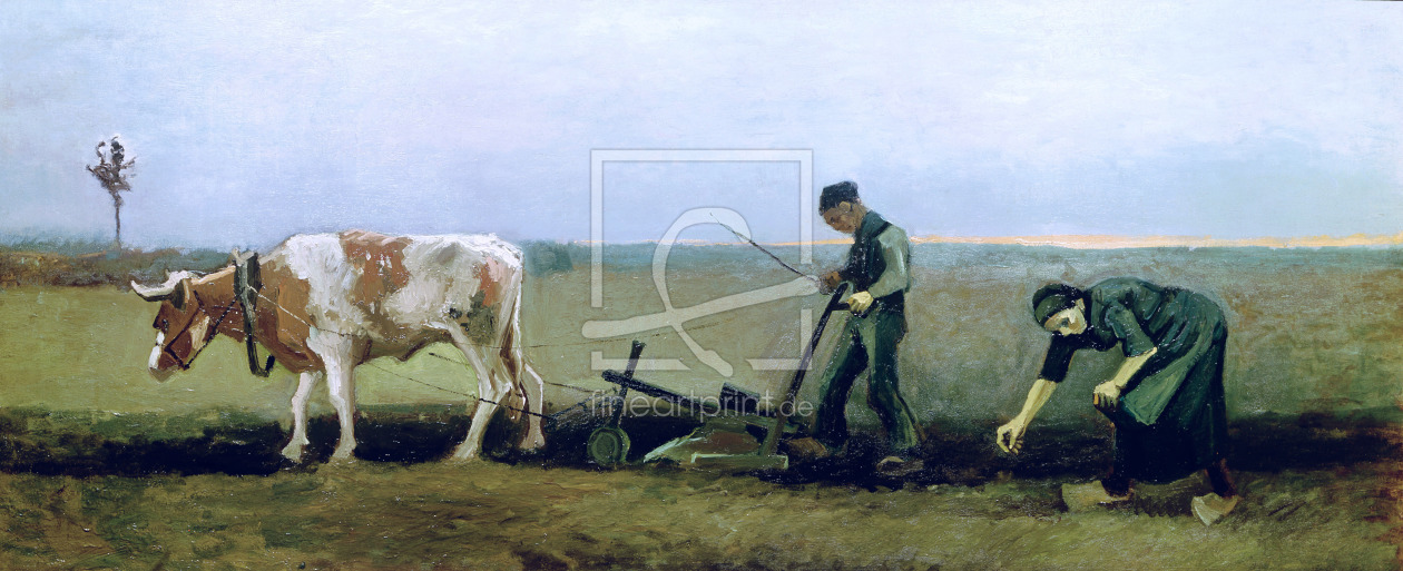Bild-Nr.: 31001332 Labourer and Peasant Planting Potatoes, 1884 erstellt von van Gogh, Vincent