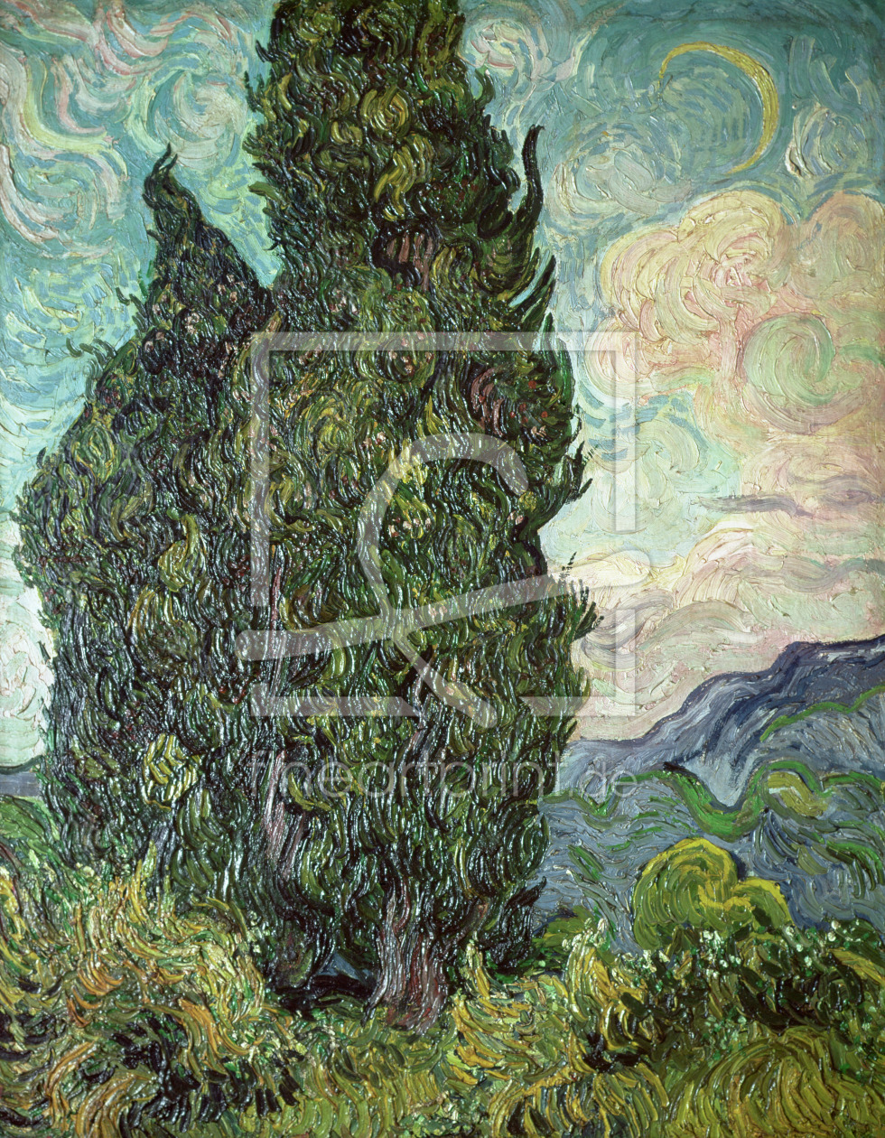 Bild-Nr.: 31001362 Cypresses, 1889 erstellt von van Gogh, Vincent