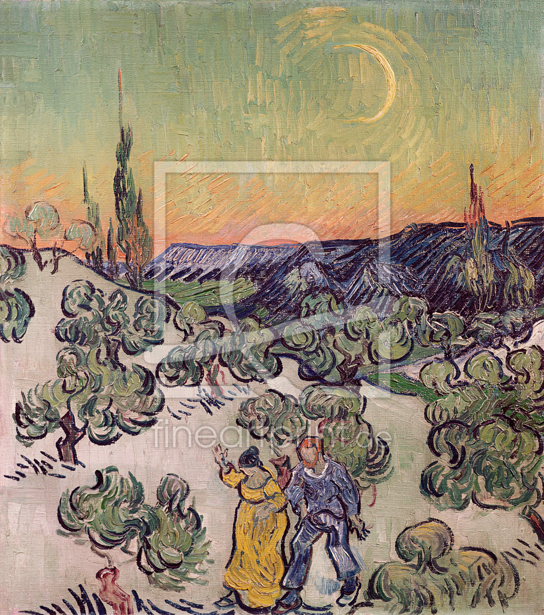 Bild-Nr.: 31001363 Moonlit Landscape, 1889 erstellt von van Gogh, Vincent