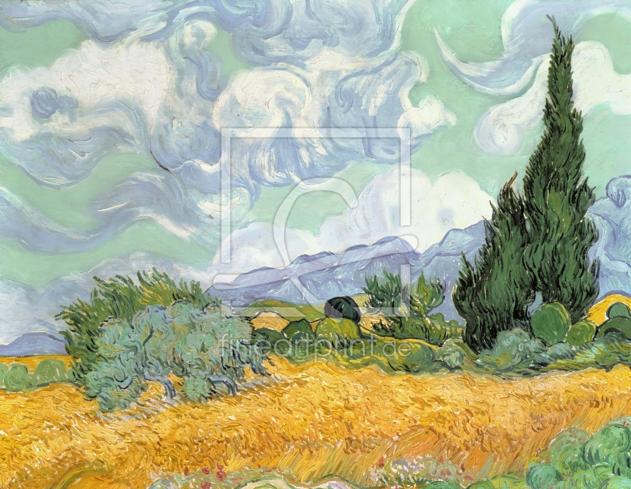 Bild-Nr.: 31001371 Wheatfield with Cypresses, 1889 erstellt von van Gogh, Vincent