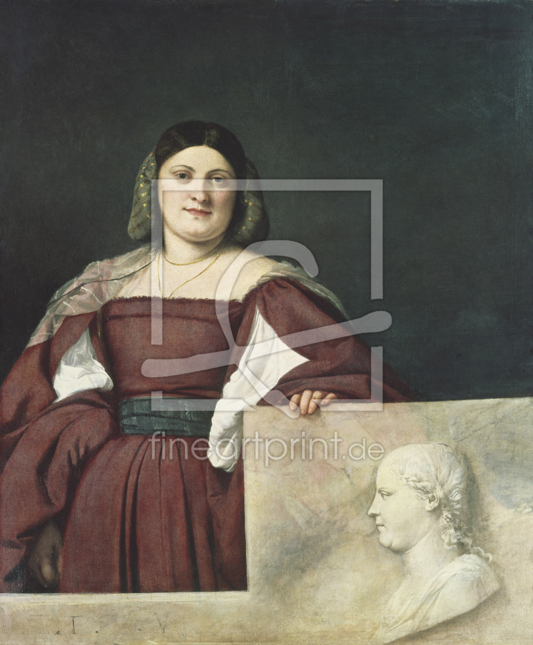 Bild-Nr.: 31001378 Portrait of a Lady , c.1510-12 erstellt von Vecellio, Tiziano