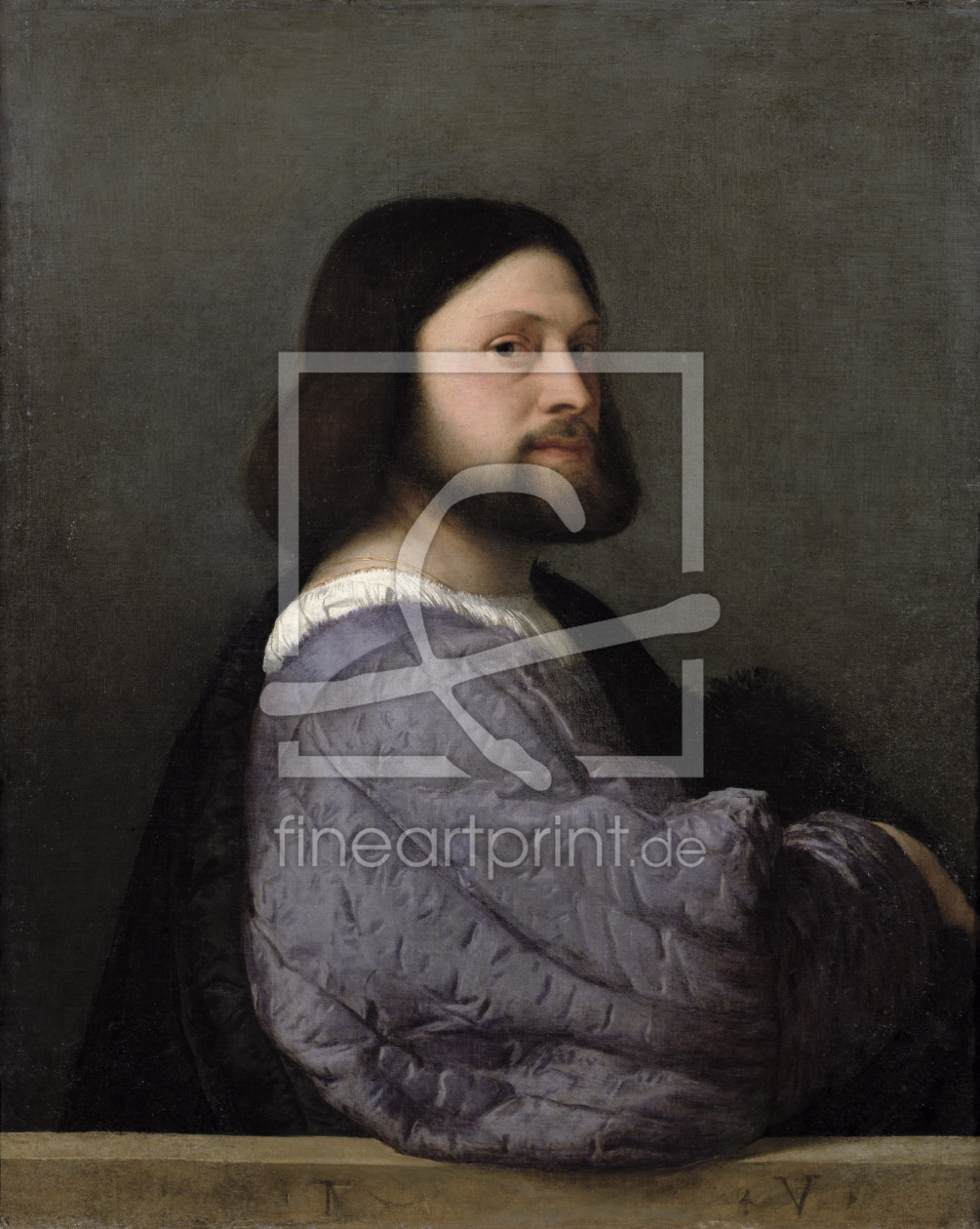 Bild-Nr.: 31001385 Portrait of a Man, c.1512 erstellt von Vecellio, Tiziano