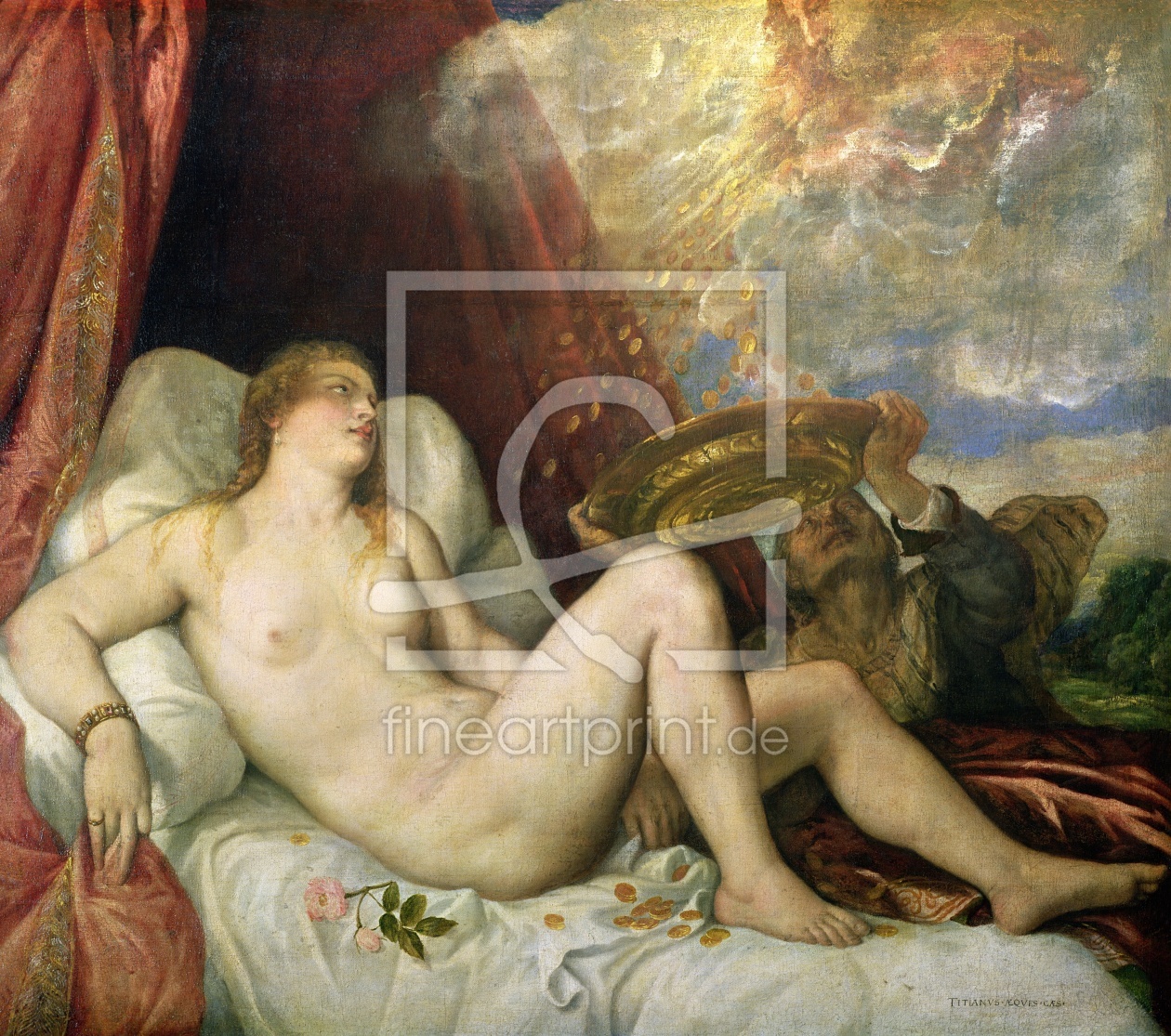 Bild-Nr.: 31001390 Danae, c.1554 erstellt von Vecellio, Tiziano