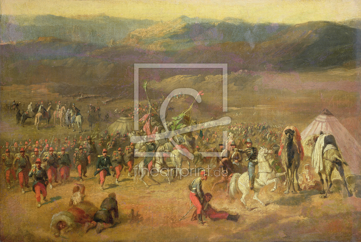 Bild-Nr.: 31001404 The Capture of the Retinue of Abd-el-Kader or, The Battle of Isly on August 14th erstellt von Vernet, Horace
