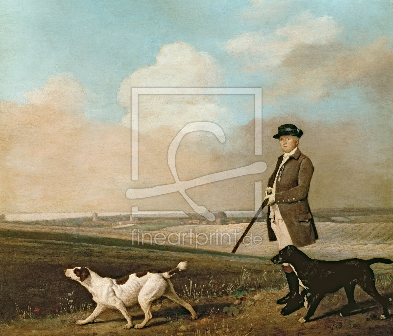 Bild-Nr.: 31001432 Sir John Nelthorpe, 6th Baronet out Shooting with his Dogs in Barton Field, Linc erstellt von Stubbs, George