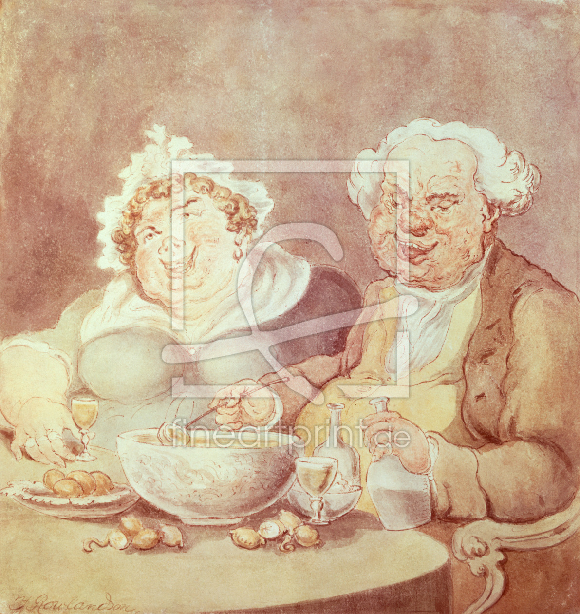 Bild-Nr.: 31001471 Gluttons, c.1800-05 erstellt von Rowlandson, Thomas