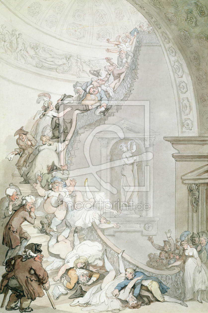 Bild-Nr.: 31001476 The Exhibition 'Stare-Case', Somerset House, c.1800 erstellt von Rowlandson, Thomas