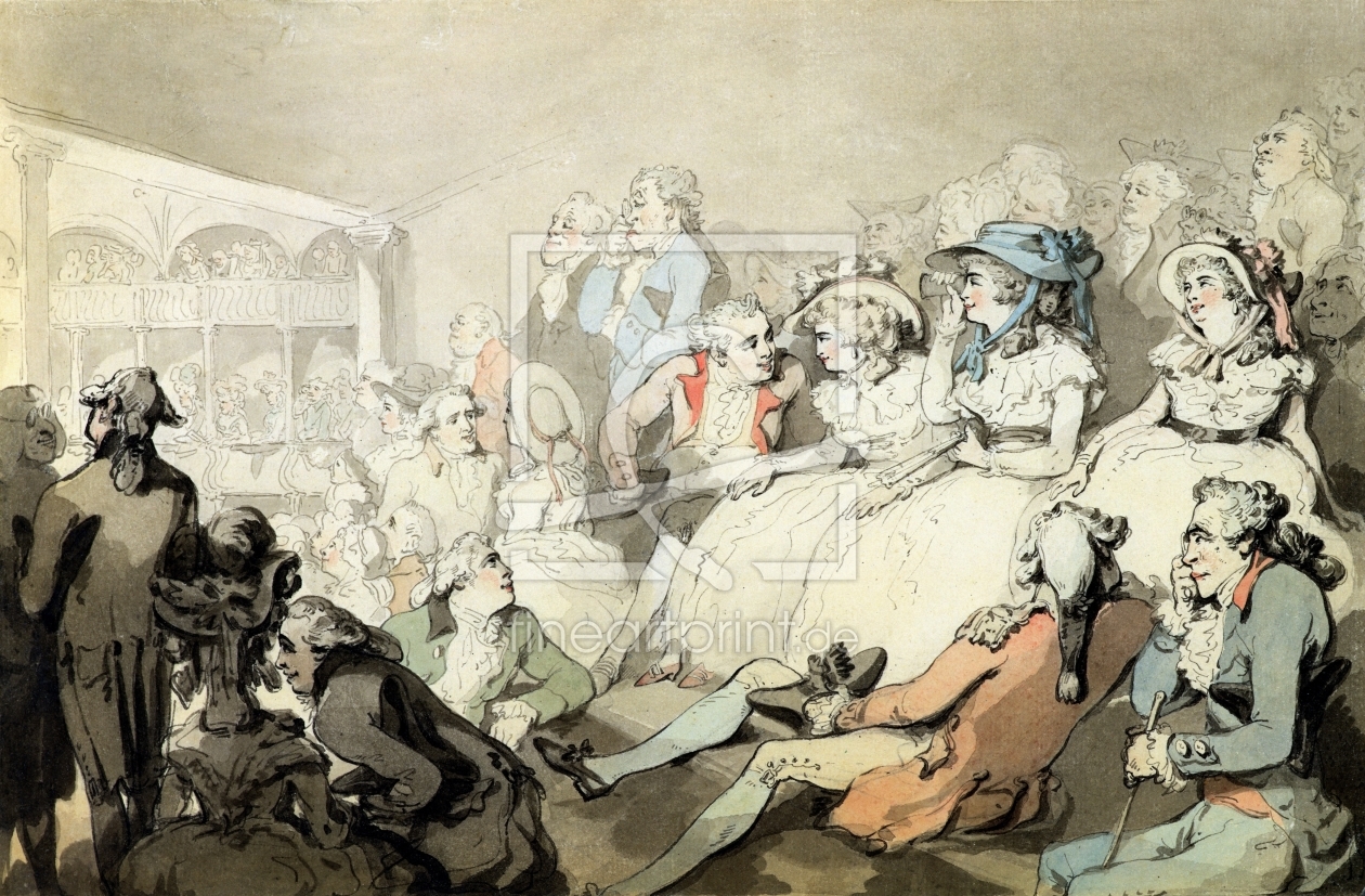 Bild-Nr.: 31001482 An Audience Watching a Play, c.1785 erstellt von Rowlandson, Thomas