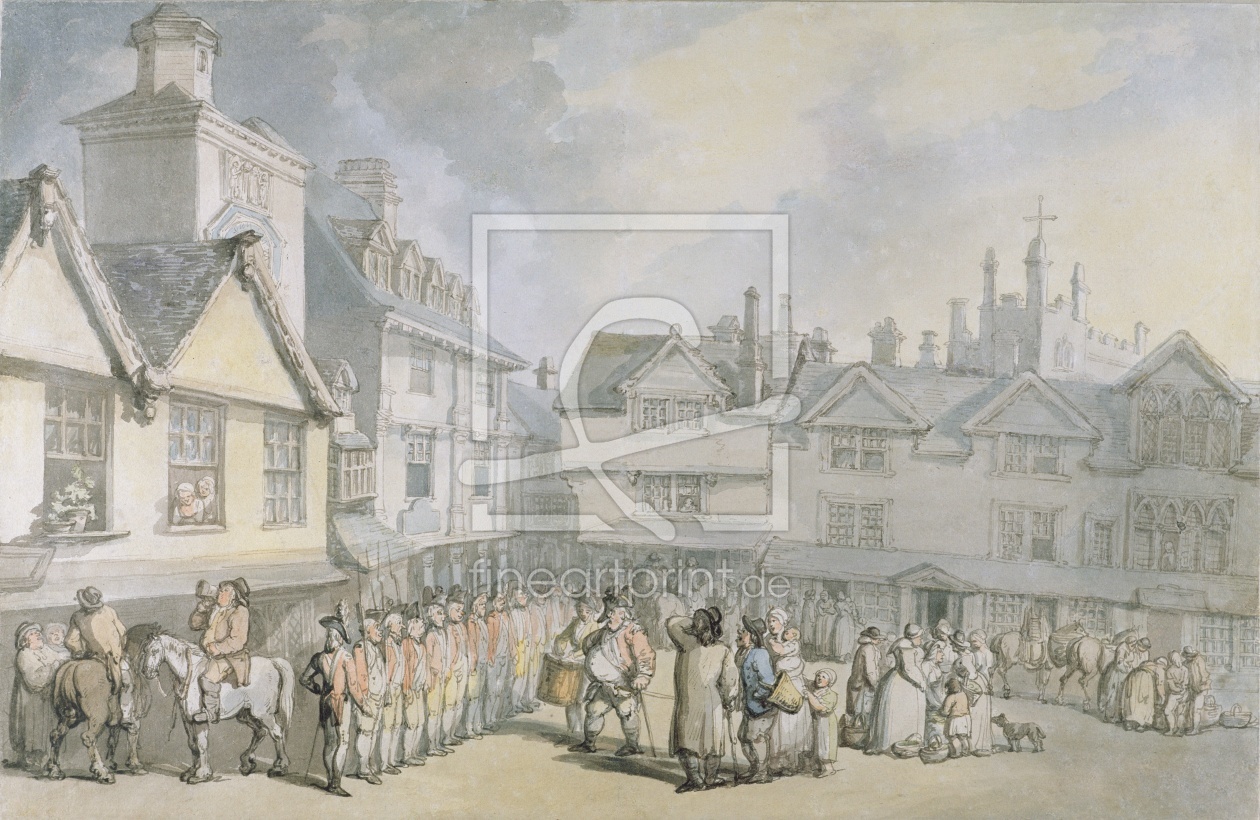 Bild-Nr.: 31001490 A Review in a Market Place, c.1790 erstellt von Rowlandson, Thomas