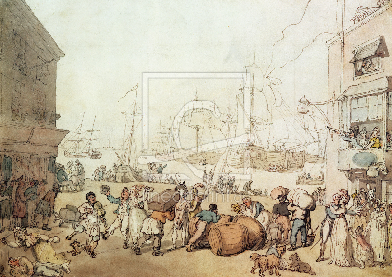 Bild-Nr.: 31001494 Portsmouth Point, 1811 erstellt von Rowlandson, Thomas