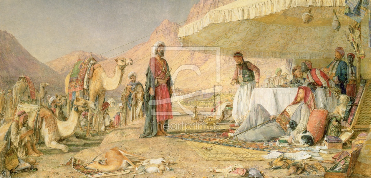 Bild-Nr.: 31001522 A Frank Encampment in the Desert of Mount Sinai, 1842, 1856 erstellt von Lewis, John Frederick