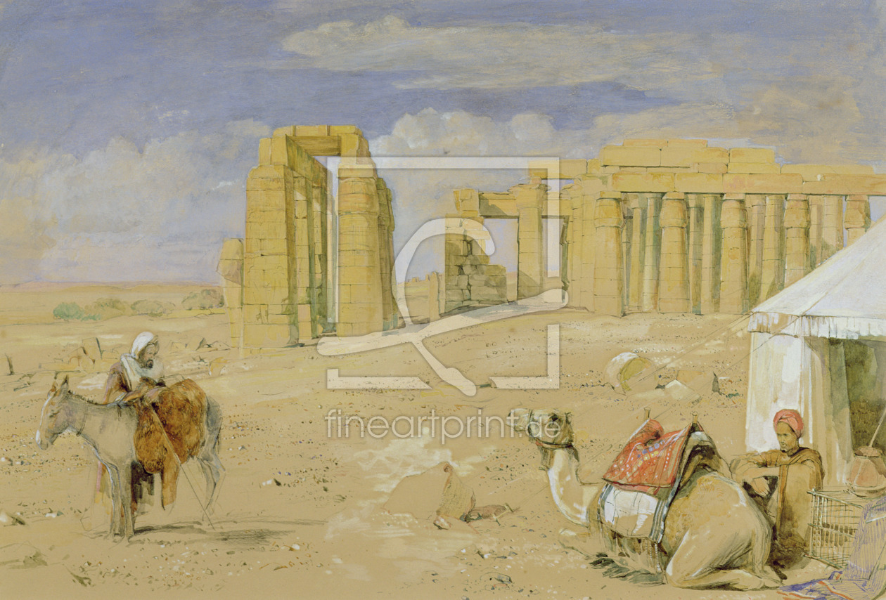 Bild-Nr.: 31001525 The Ramesseum at Thebes, c.1850 erstellt von Lewis, John Frederick