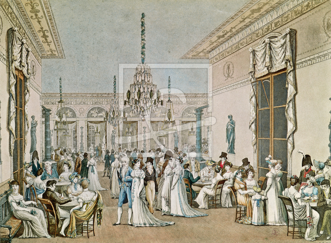 Bild-Nr.: 31001531 The Cafe Frascati in 1807 erstellt von Debucourt, Philibert Louis