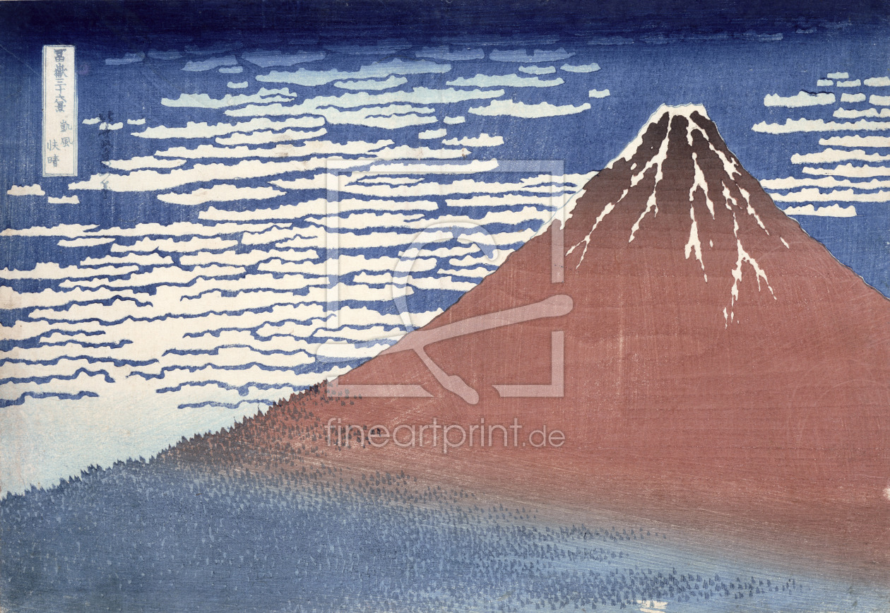 Bild-Nr.: 31001537 Fine weather with South wind, from 'Fugaku sanjurokkei' c.1831 erstellt von Hokusai, Katsushika
