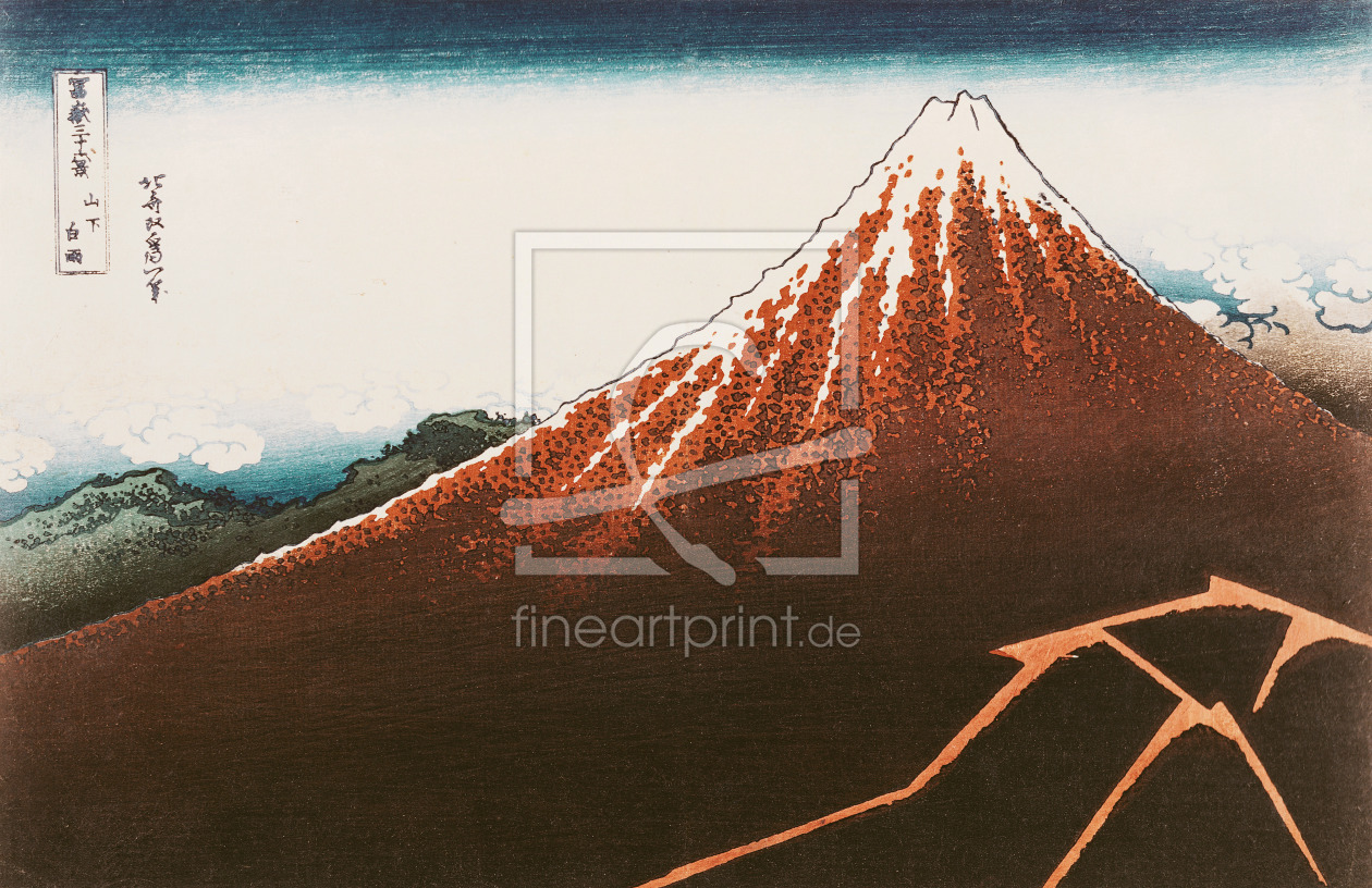 Bild-Nr.: 31001538 Fuji above the Lightning', from the series '36 Views of Mt. Fuji' erstellt von Hokusai, Katsushika