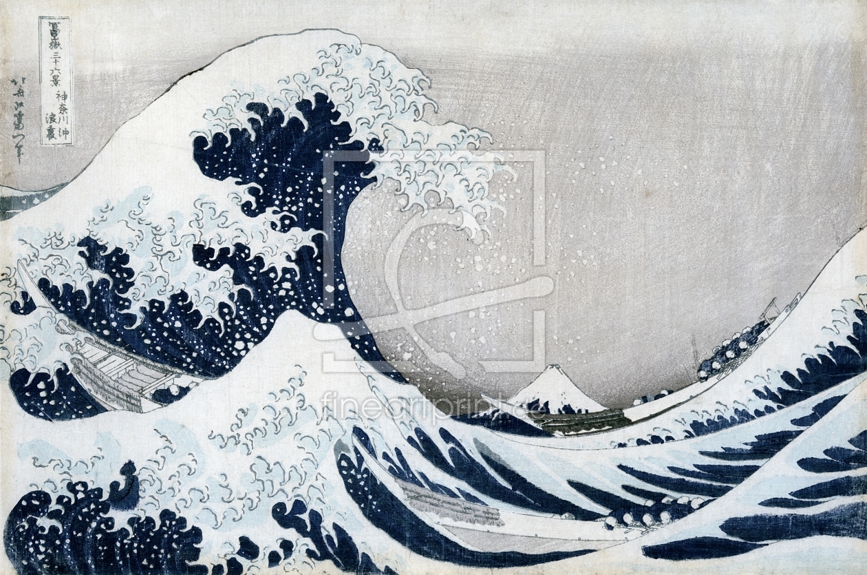 Bild-Nr.: 31001539 The Great Wave of Kanagawa, from the series '36 Views of Mt. Fuji' erstellt von Hokusai, Katsushika