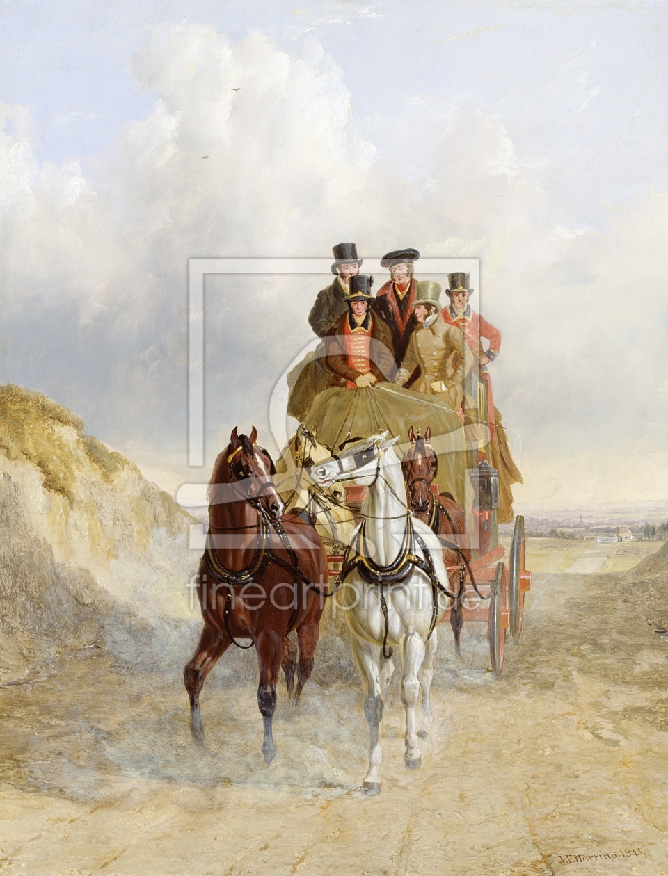 Bild-Nr.: 31001585 The Royal Mail Coach on the Road, 1841 erstellt von Herring Snr, John Frederick