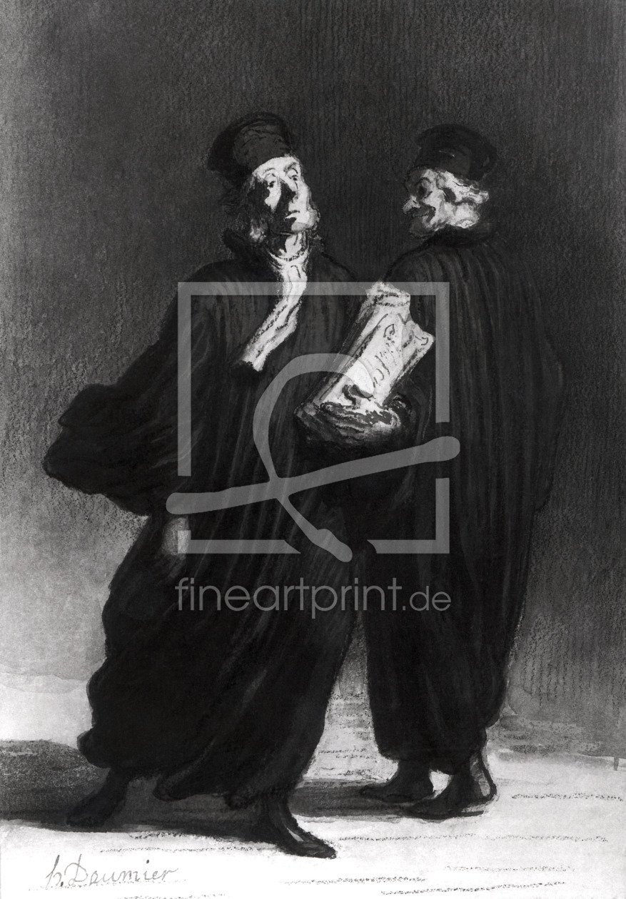 Bild-Nr.: 31001626 Two Lawyers, c.1862 erstellt von Daumier, Honore