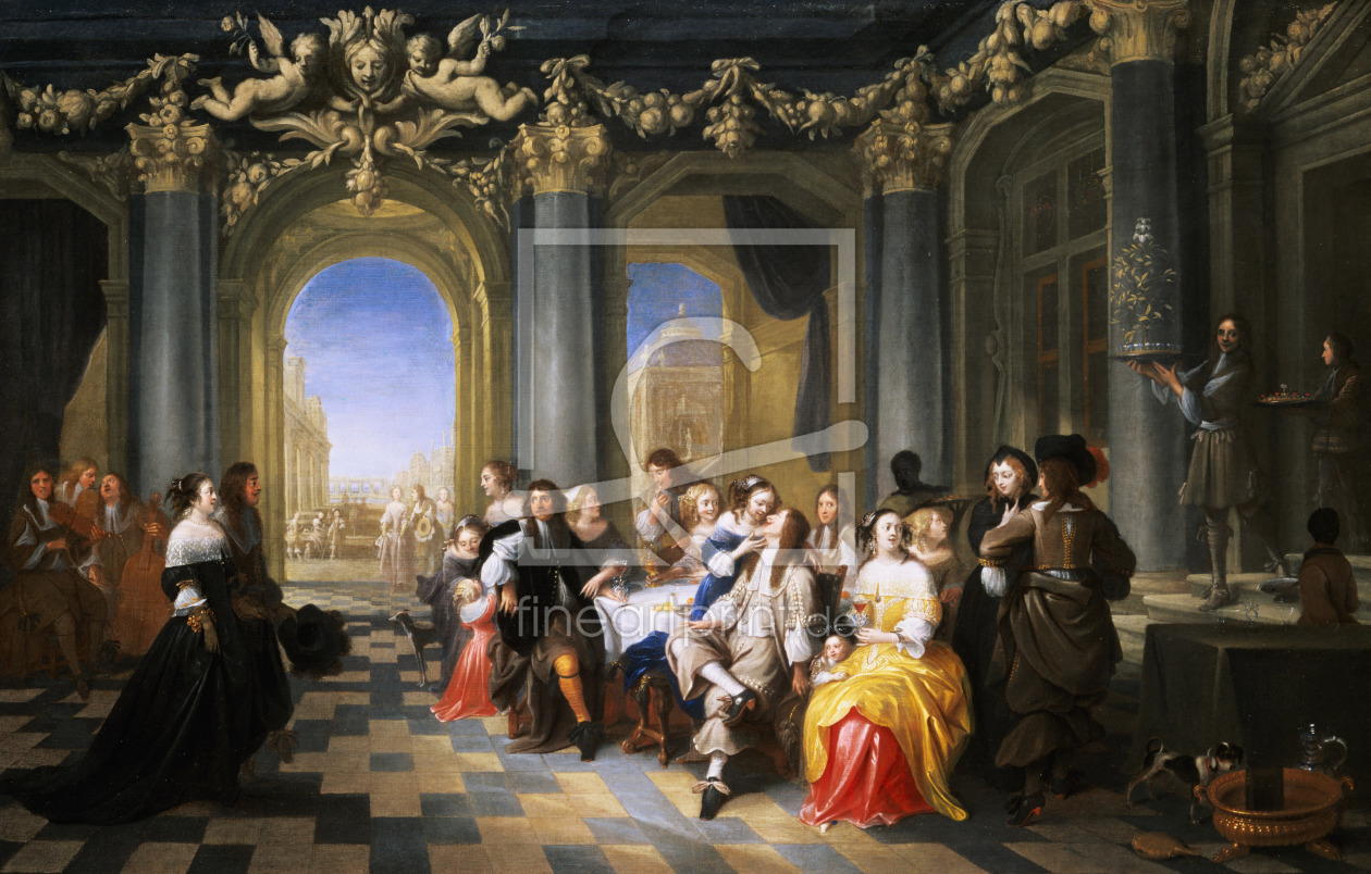 Bild-Nr.: 31001675 A Feast in an Interior erstellt von Janssens, Hieronymus